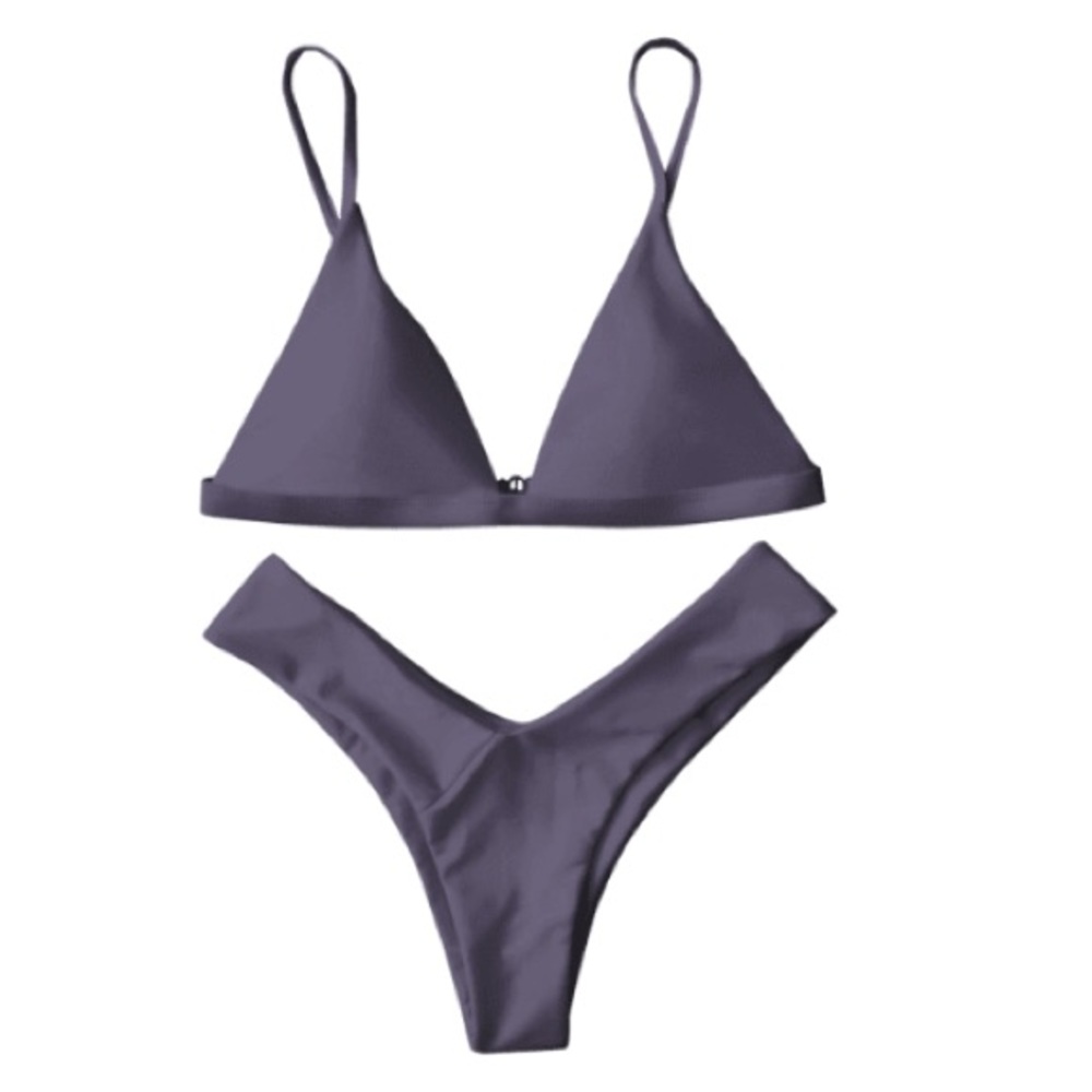Thong Bikini Set - Taro